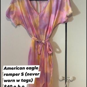 American Eagle Tie Dye Romper